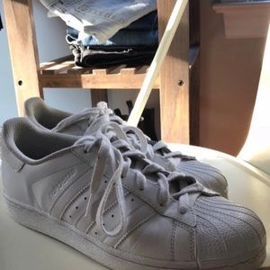 White Adidas Superstars Sneakers